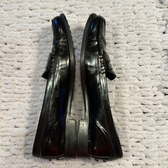 TOD’S Black Leather Penny Loafer Slip On Driving Shoe - Women’s Size EU 38.5 - Picture 6 of 9